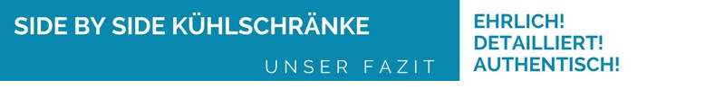 Side by Side Kühlschränke